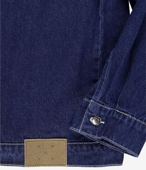 Pop Trading Company Full Button Denim Jas (rinsed denim)