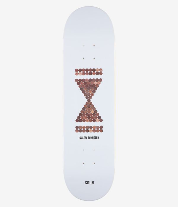 SOUR SOLUTION Gustav Coins 8.25" Skateboard Deck (white)
