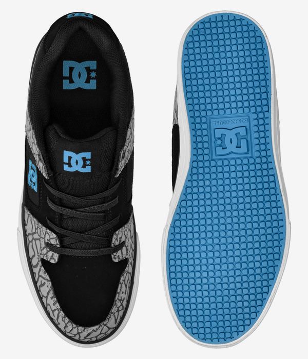 DC Pure Elastic Chaussure kids (grey black blue)