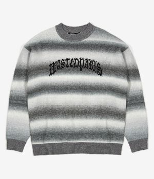 Wasted Paris Blur Kingdom Sweater (gradient black white)